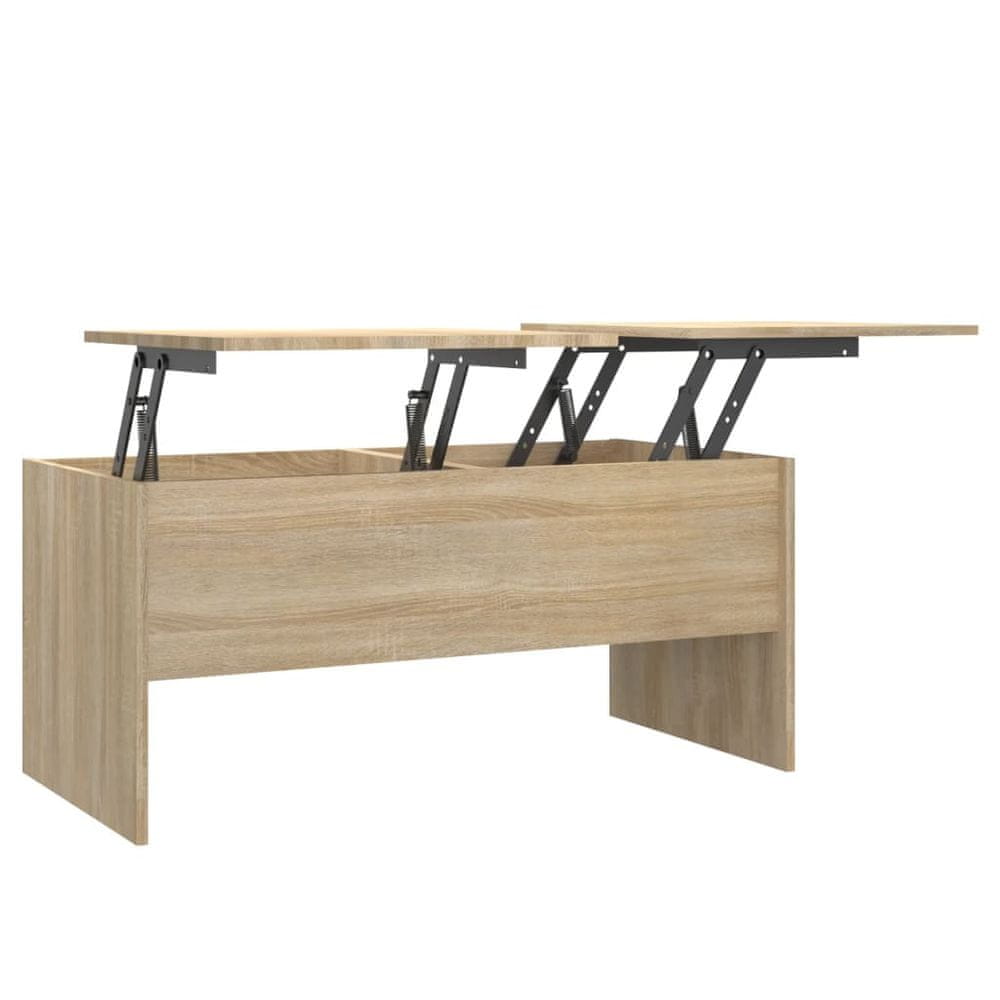Vidaxl Konferenčný stolík dub sonoma 102x50,5x46,5 cm spracované drevo